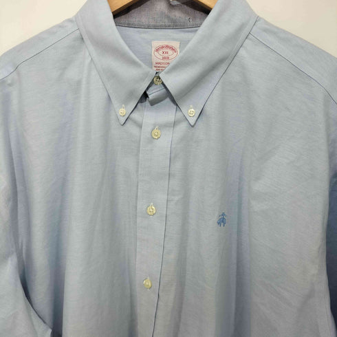 ブルックスブラザーズ BROOKS BROTHERS MADISON FIT ロゴ刺繍 ボタンダウン ロングスリーブシャツ メンズ import:XXL
