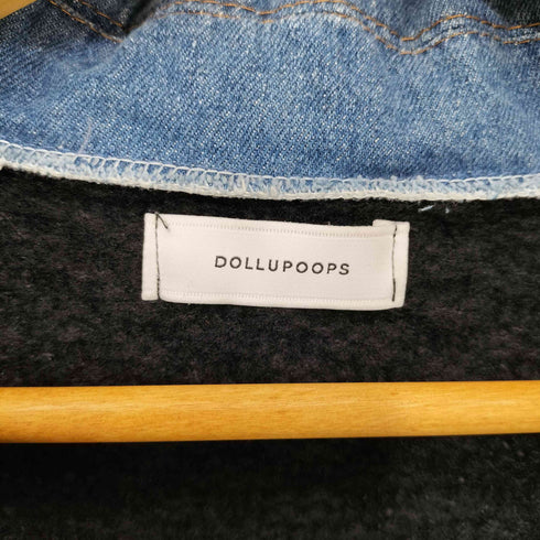 DOLLUPOOPS デニム切替しニットカーディガン レディース JPN:38