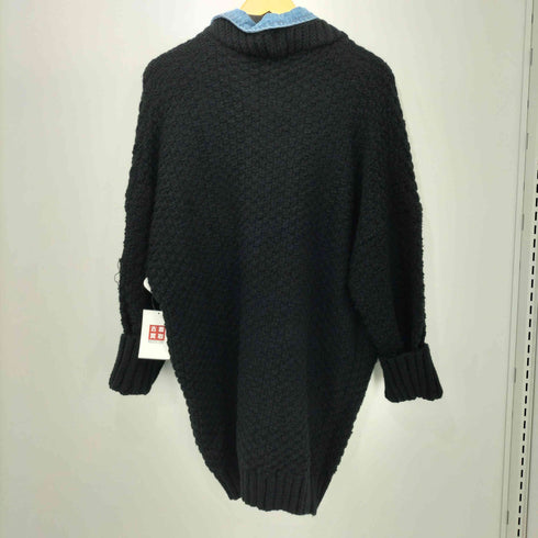 DOLLUPOOPS デニム切替しニットカーディガン レディース JPN:38
