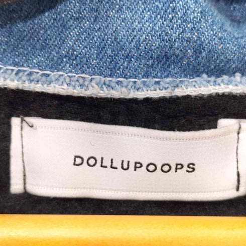 DOLLUPOOPS デニム切替しニットカーディガン レディース JPN:38