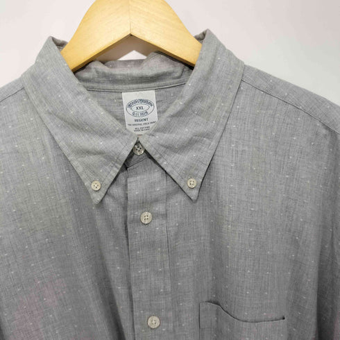 ブルックスブラザーズ BROOKS BROTHERS ドット柄 ボタンダウン ロングスリーブシャツ メンズ import:XXL