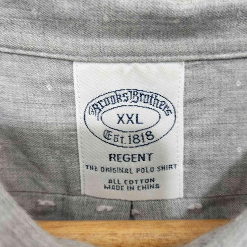 ブルックスブラザーズ BROOKS BROTHERS ドット柄 ボタンダウン ロングスリーブシャツ メンズ import:XXL