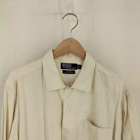 ポロバイラルフローレン Polo by RALPH LAUREN BONNARD シルクコットン オープンカラー シャツ メンズ import:L