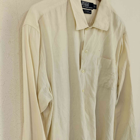 ポロバイラルフローレン Polo by RALPH LAUREN BONNARD シルクコットン オープンカラー シャツ メンズ import:L