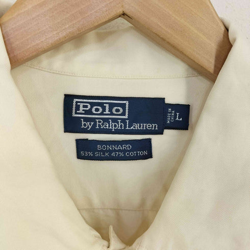 ポロバイラルフローレン Polo by RALPH LAUREN BONNARD シルクコットン オープンカラー シャツ メンズ import:L
