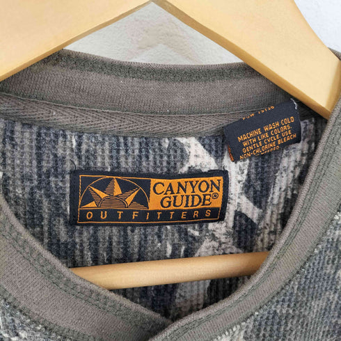 CANYON GUIDE ツリーカモ ヘンリーネックサーマルカットソー メンズ import:L