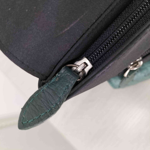 フラッププケットレザーショルダーバッグ OSTRICH オーストリッチポケット レディース