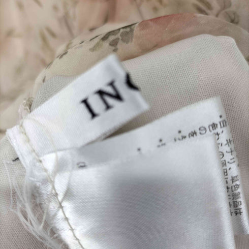 イング INGNI 花柄シアーハイネックボウタイブラウス レディース JPN:M