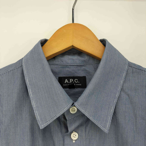 アーペーセー A.P.C. ストライプ S/S シャツ メンズ import:M