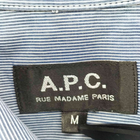 アーペーセー A.P.C. ストライプ S/S シャツ メンズ import:M