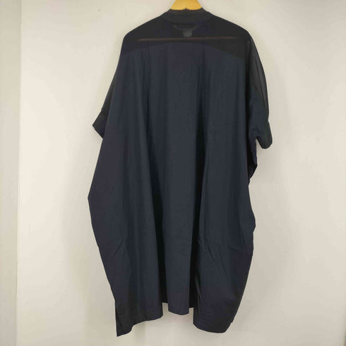 ミズイロインド mizuiro ind 22SS シアーボイルミックススタンドカラーワイドシャツ レディース