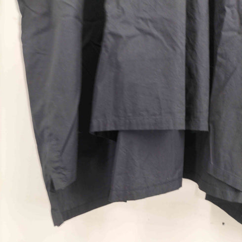 ミズイロインド mizuiro ind 22SS シアーボイルミックススタンドカラーワイドシャツ レディース