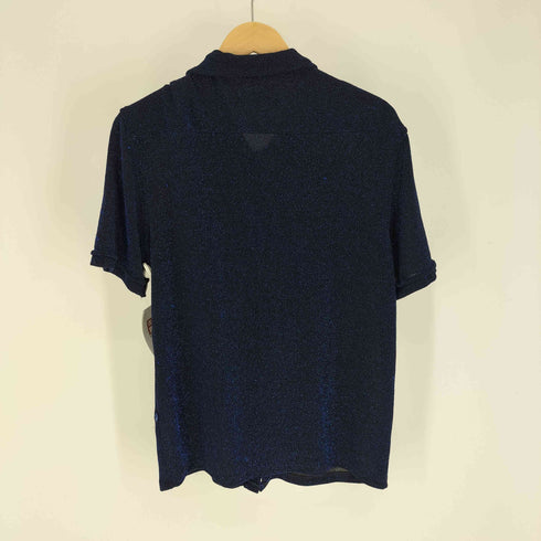 URBAN EDGE ネップ ラメ 総柄 S/S シャツ メンズ import:M