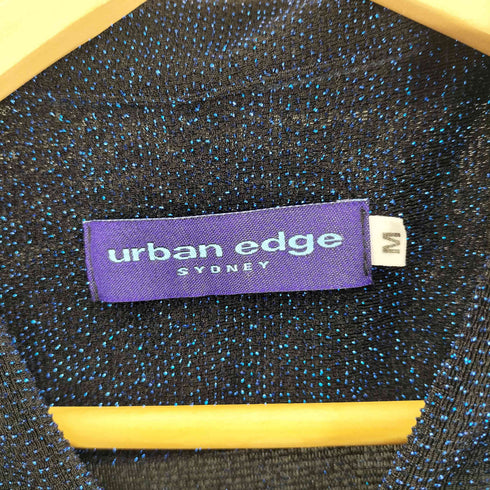 URBAN EDGE ネップ ラメ 総柄 S/S シャツ メンズ import:M