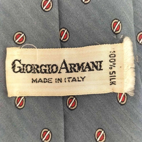 ジョルジオアルマーニ Giorgio Armani 総柄 シルクネクタイ メンズ