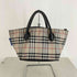 バーバリーブルーレーベル BURBERRY BLUE LABEL ノバチェック レザーストラップ ハンドバッグ レディース