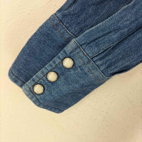 ラングラー Wrangler MADE IN USA デニムウエスタンシャツ 7012MW プライドタグ レディース 14 1/2 X 32