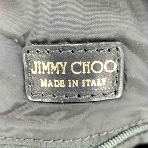 ジミーチュウ JIMMY CHOO ロゴプレート レオパード トートバッグ ポーチ レディース
