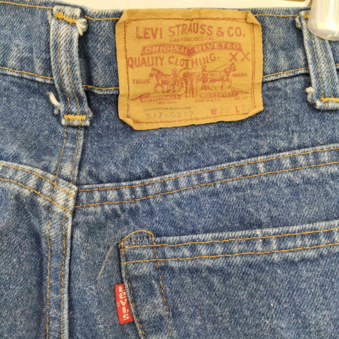リーバイス Levis 80s 81年製 517-0217 ブーツカットデニム ボタン裏653 42TALON レディース W38 L32