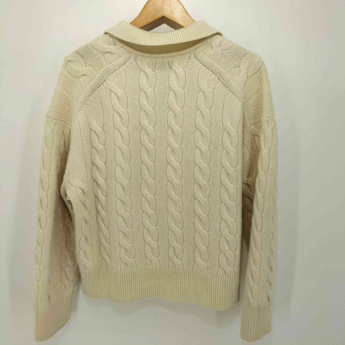 ポロラルフローレン POLO RALPH LAUREN カシミヤ混 ケーブル スキッパーニット レディース import:XS