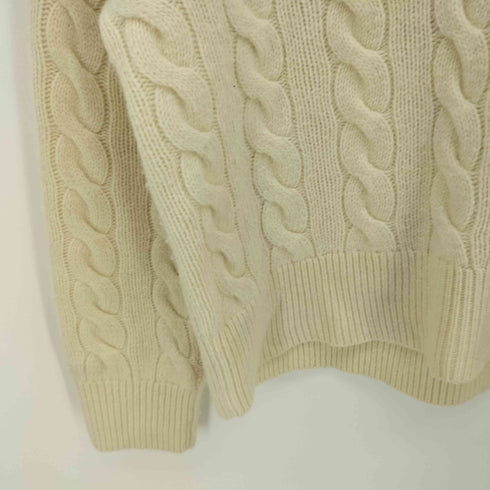 ポロラルフローレン POLO RALPH LAUREN カシミヤ混 ケーブル スキッパーニット レディース import:XS