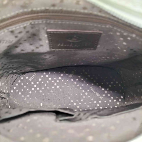 ペレボルサ PELLE BORSA エナメル 切替 カゴ ショルダー バッグ レディース