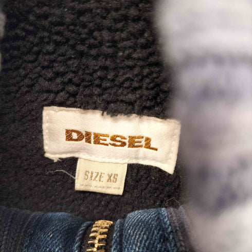 ディーゼル DIESEL ジップアップリブニットデニムジャケット メンズ import:XS