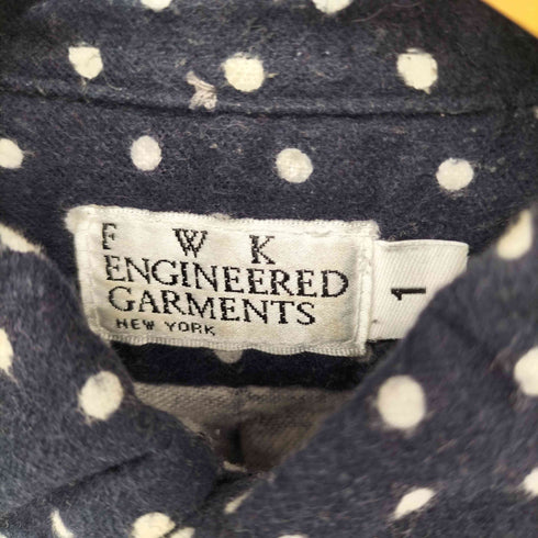エフダブリューケーエンジニアードガーメンツ FWK engineered garments ドット柄ボタンダウンシャツワンピース レディース JPN:1