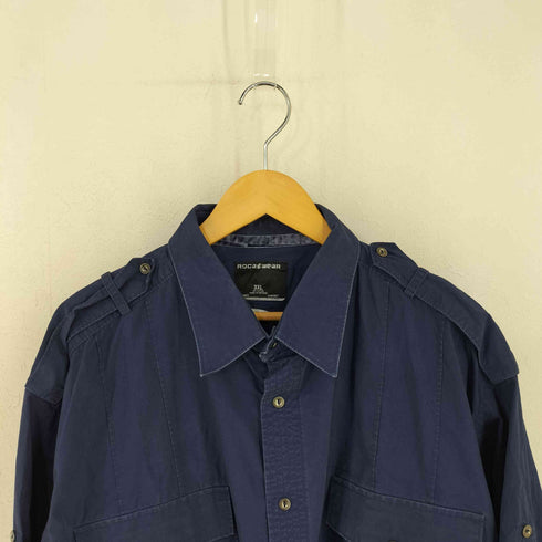 ロカウェア Rocawear エポレット レギュラーカラーシャツ メンズ 3XL