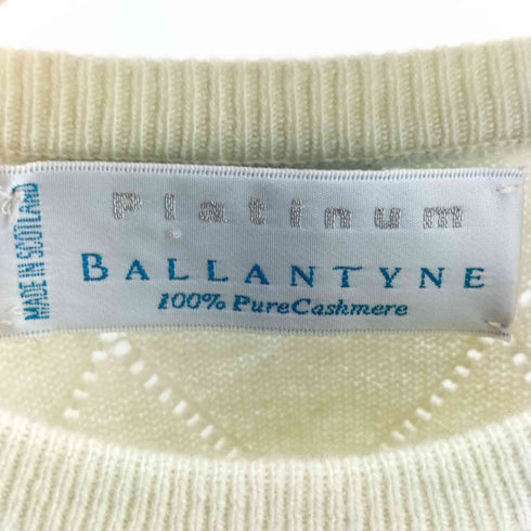 バランタイン BALLANTYNE カシミヤ 半袖 ニット セーター レディース