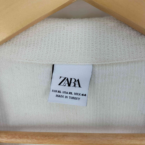ザラ ZARA CONTRAST TOPSTITCHED SHIRT ニットシャツ メンズ import:XL