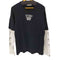 アベイシングエイプ A BATHING APE レイヤードL/S TEE 袖プリント メンズ JPN:XL