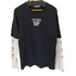 アベイシングエイプ A BATHING APE レイヤードL/S TEE 袖プリント メンズ JPN:XL