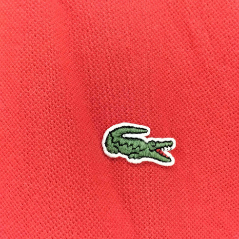 ラコステ LACOSTE SLIM FIT ロゴ刺繍 鹿の子 ポロシャツ レディース US L