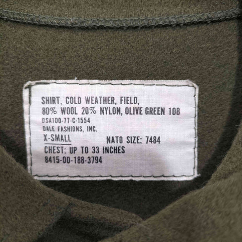 ユーエスアーミー U.S. ARMY 77年会計 Wool Field Shirt メンズ import:XS
