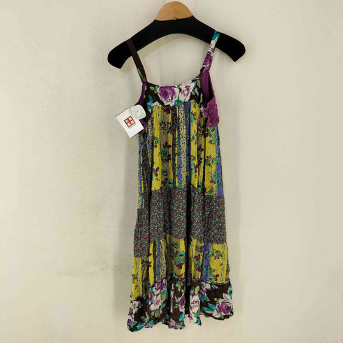 ミッソーニ MISSONI クロシェ切替 フラワープリントキャミワンピース レディース import:L