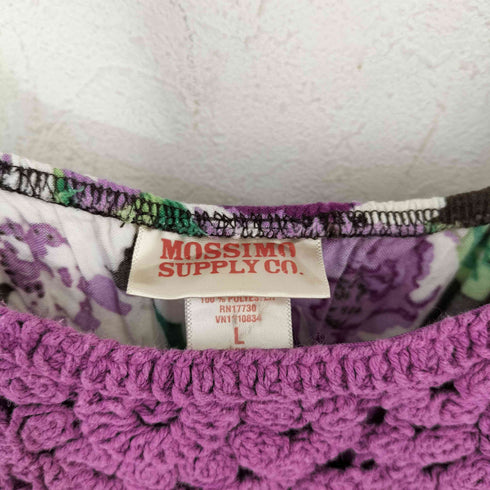 ミッソーニ MISSONI クロシェ切替 フラワープリントキャミワンピース レディース import:L