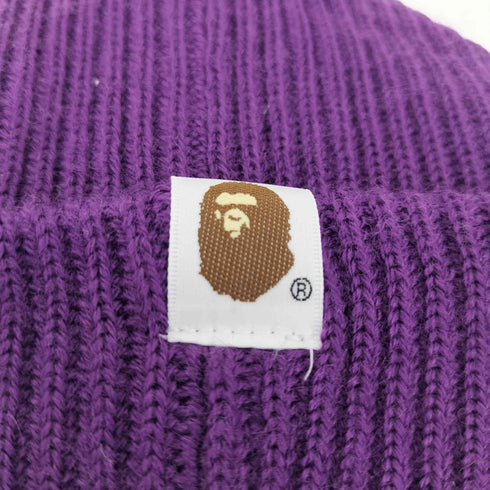 アベイシングエイプ A BATHING APE つば付き ニットキャップ メンズ