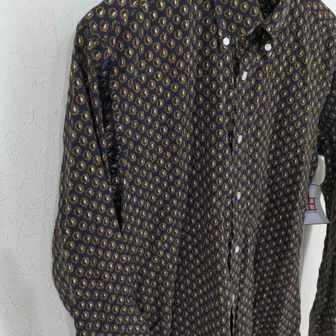 マッキントッシュフィロソフィー MACKINTOSH PHILOSOPHY プリント 総柄 ネルシャツ メンズ 40