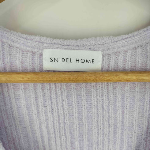 スナイデルホーム SNIDEL HOME MilkySmooth エンブレムニットカーディガン パジャマ ルームウェア レディース ONE SIZE