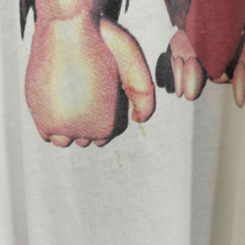 フルーツオブザルーム FRUIT OF THE LOOM 90s USA製 袖裾シングルキャラクタープリントTシャツ メンズ JPN:L