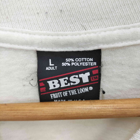 フルーツオブザルーム FRUIT OF THE LOOM 90s USA製 袖裾シングルキャラクタープリントTシャツ メンズ JPN:L