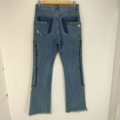 ウェルダン WE11DONE BLUE WASHED PATCH WORK JEANS メンズ JPN:M