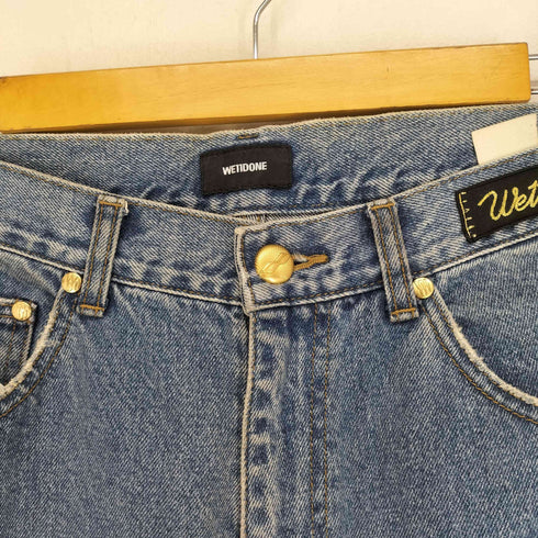 ウェルダン WE11DONE BLUE WASHED PATCH WORK JEANS メンズ JPN:M
