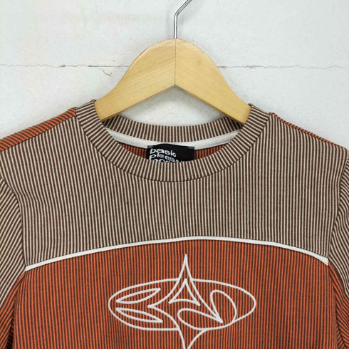 Basic Pleasure Mode フロント刺繍デザインL/S TEE レディース 12