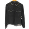 ザラ ZARA L/S シアーシャツ レディース US M