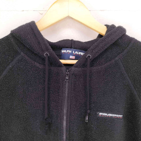 ポロスポーツラルフローレン POLO SPORT RALPH LAUREN ロゴ刺繍パイル地ジップアップパーカー レディース JPN:M
