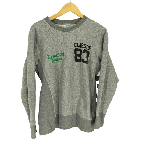 チャンピオン Champion REVERSE WEAVE 霜降り ツートン 刺繍クルーネックスウェット メンズ JPN:M