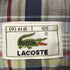 ラコステ LACOSTE ワニ刺繍 チェック柄ジップアップブルゾン メンズ 105
