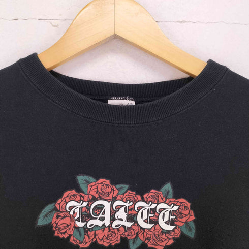 キャリー CALEE 袖ローズプリントクルーネックスウェット メンズ JPN:M